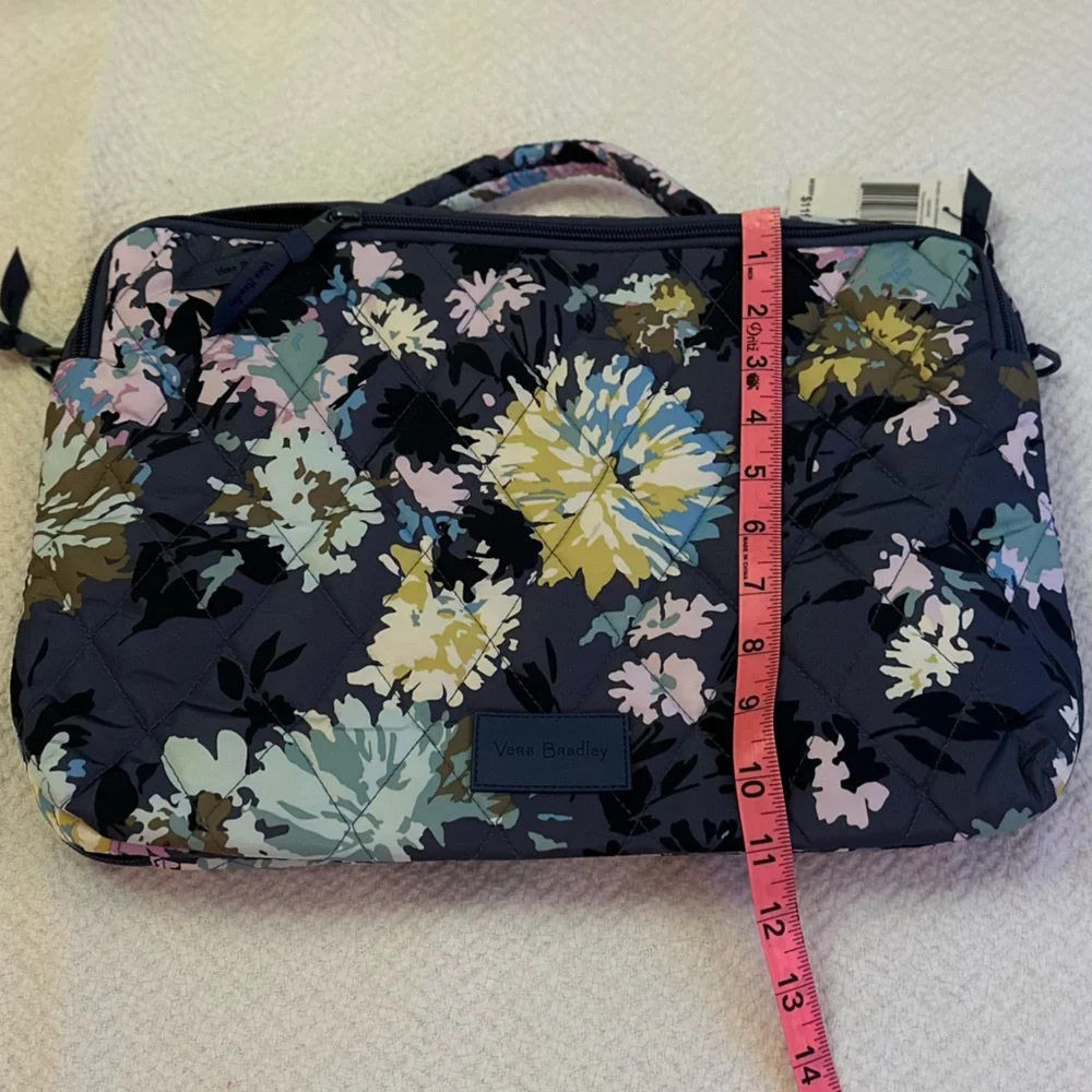 Vera Bradley Chrysanthemum Crush Shoulder Crossbody Laptop Case NWT